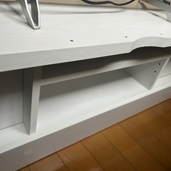 背面収納テレビ台 幅150cm NAKAMURA　ロータイプ F08-428 ホワイトの画像