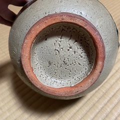 美品 壺 花器 上野焼 高さ25幅18の画像