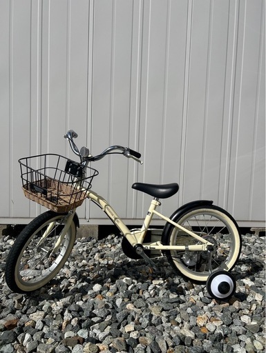 値下げしました。あさひ　幼児用自転車補助輪付き　イノベーションファクトリーKIDS 16インチ