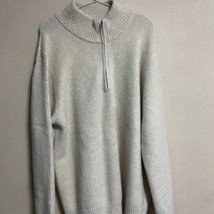 ユニクロスフレヤーンハーフジップセーター　サイズXL