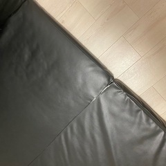 3WAY ソファベッド　レザーブラックの画像