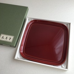 漆器 紀州両面春慶塗 角盆 スクエアお盆 トレイ 伝統工芸