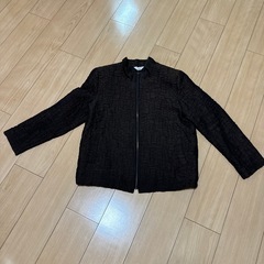 レディース　カーディガン　茶色　