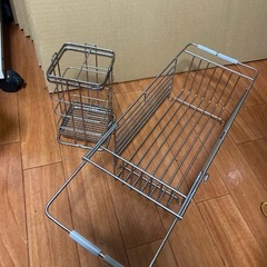 【無料】キッチン　シンク　スプーン類置きと皿置きセット