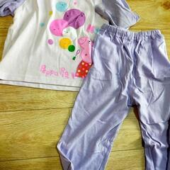 ミニーマウス＆ペッパピッグ パジャマセット 110サイズの画像