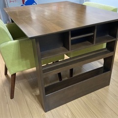 2人用ダイニングテーブル 椅子2脚セット
