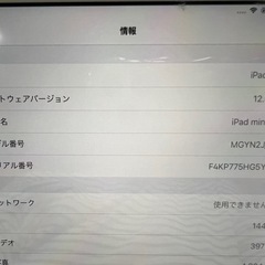 iPad mini 3  64ギガの画像