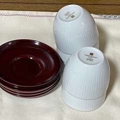 【美品】ピエールバルマン　茶托付き湯呑み