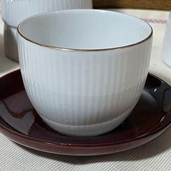 【美品】ピエールバルマン　茶托付き湯呑みの画像