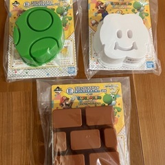 スーパーマリオ  一番くじ  E賞　サンドイッチメーカー  F賞　フラッグタオルの画像