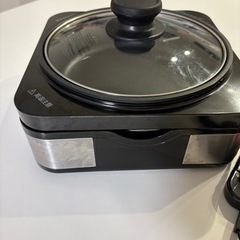 ヤマゼン　YAMAZEN YHC-W600  ホットプレート　鍋用プレートと本体のみの画像