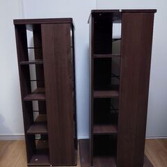 大塚現地引き取りのみ！山善 回転式 本棚8段 回転良好 破損無しの画像