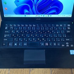 SONY VAIO 13.3型ノートPC ！SSD256GB メモリ4GB★Core i3-6100U Webカメラ Win11 MS Office 2021★②中古美品★ の画像