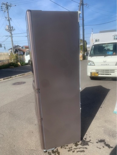 万代店　パナソニック 3ドア 冷蔵庫 365L NR-C37EM-T エコナビ搭載 自動製氷付き 