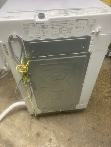 万代店　美品　縦型全自動洗濯機 洗濯5.5kg 上開き ハイセンス HW-K55E 22年製 家電 洗濯機