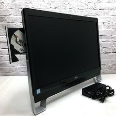 【24年度最新Win11(24H2)★3波TV対応★大画面23型・ハイレゾスピーカ】富士通 FH77/XD [ 最強 i7 +メモリ16GB +SSD1TB(新品) ]MS Office 2021（管理：10212240）の画像