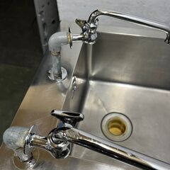 【業務用】 ステンレス製 2槽シンク 厨房用品 業務用 W900×D600×H830 N0421の画像
