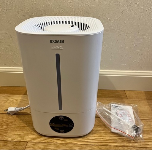 【新品】★値下げ★加湿器 ハイブリッド加湿器 大容量 5L4重除菌 6段階調節 卓上加湿器 上部給水 湿度設定 自動湿度調節 空焚き防止 UVライト付き タイマー