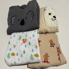 キルト素材カバーオール４枚セット☆サイズ70