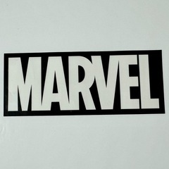 マーベル ロゴ ステッカー ブラック シール ブラック