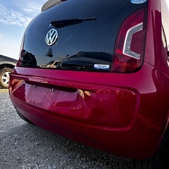 期間限定Volkswagen up! アップ　赤色  アルミホイール付き大阪出品の画像