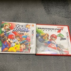 大乱闘スマッシュブラザーズ マリオカート 3ds 2点セット