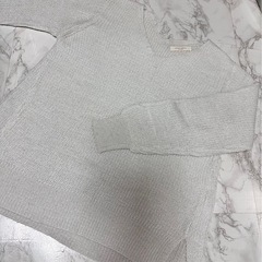 🤍ライトグレー　ラメニット
