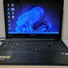 Lenovo 　高速SSD搭載　メモリ16G CD/DVD/読み書き　カメラ内蔵　大画面15.6インチ　薄型スリムモデル　カメラ内蔵　USB3.0 Wifi対応の画像