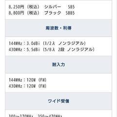 【アマチュア無線】アンテナ　コメットSB5の画像
