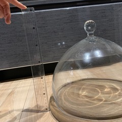 ガラスドーム　ケーキ　スタンドの画像