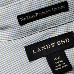 ランズエンド　メンズシャツ(チェック柄)