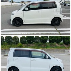 ワゴンRスティングレー★低距離★車検長いてコッコいい車。人気な　パールホワイトの画像
