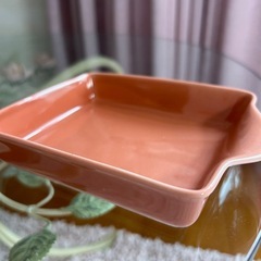 皿　トレイ　片口付き　陶器　11.5×15.5×高さ3.3センチの画像