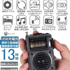 【購入価格5500円】Bluetoothスピーカー ラジオ MP3プレーヤーの画像