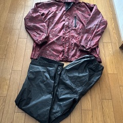 メンズLサイズのレインコート2点セットの画像