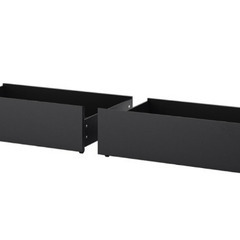 IKEA ベッド下収納 MALM 黒