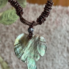 チョーカー　ネックレス　貝殻　パーム椰子モチーフ　原宿ムラサキスポーツの画像