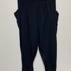 #3387 レディース　M サルエルパンツ　五分丈　七分丈の画像