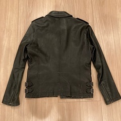 BURBERRY BLACK LABEL 羊革 ライダース レザージャケット の画像