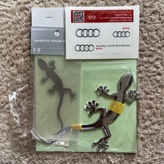 Audi クアトロステッカーのセット、小物おまけ付きの画像