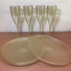 キラキラ パーティー  食器セット プラスチック