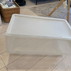 IKEA FIRRA フィッラ ふた付きボックス, 半透明,の画像