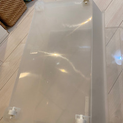 IKEA FIRRA フィッラ ふた付きボックス, 半透明,の画像