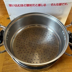 2段蒸し鍋　27cmの画像