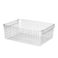 無印良品ステンレスワイヤーバスケットの画像