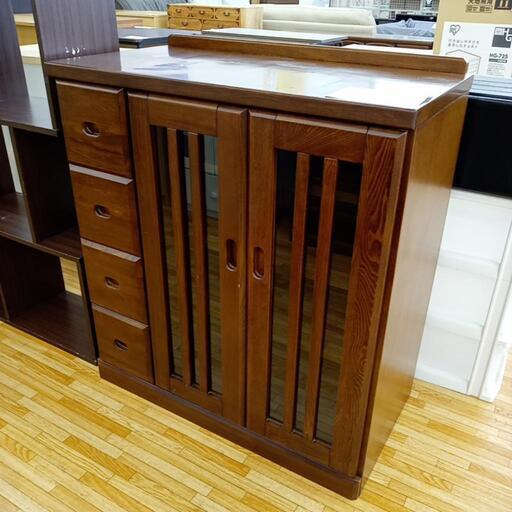 ★ジモティ割あり★ キャビネット　焦げ茶色　クリーニング済　YJ4205
