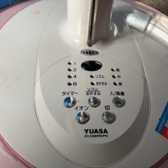 扇風機 ユアサ DY-3308PRI 2013年製 ホワイト ピンク　の画像
