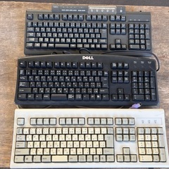 【GO-279】NEC DELL キーボード 3台セット PS/...