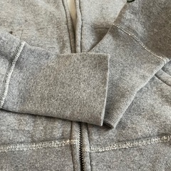 DRESSTERIOR 刺繍ジップアップパーカー　グレーの画像