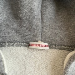 DRESSTERIOR 刺繍ジップアップパーカー　グレーの画像